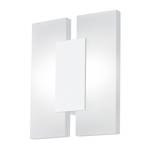 Applique murale LED Metrass III Matériau synthétique / Aluminium - 2 ampoules - Blanc