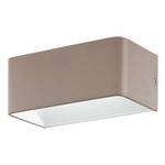 Applique murale LED Sania II Aluminium - 1 ampoule - Aluminium / Blanc - Largeur : 20 cm