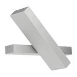 LED-Wandleuchte Virginia Aluminium Silber 12-flammig