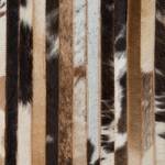 Patchwork-tapijt Skelby leer - bruin - 200x290cm