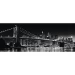 Bild New York Night III Schwarz - Weiß - Textil - 150 x 57 x 3 cm
