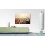 Leinwandbild New York Retro Leinwand - Braun / Beige