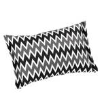 Coussin Happy-Line III Coton - Noir / Gris