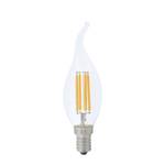 Leuchtmittel LED Windstoßkerze Durchsichtig - Glas - Höhe: 12 cm