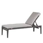 Chaise longue Paradise Lounge II En polyrotin Gris