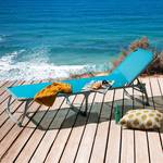 Chaise longue Summer Sun V Pour le jardin Turquoise Bain de soleil Usage en extérieur Bleu