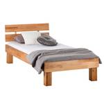 Massief houten bed AresWOOD Kernbeuken - 90 x 200cm - Met hoofdeinde