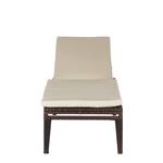 Gartenliege Royal Comfort (2er-Set) Polyrattan/Textil - Braun/Beige