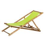 Chaise longue Bamboo III Bambou massif / Tissu