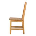 Lot de 2 chaises Louis Pin massif - Teinté et ciré