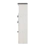 Armoire colonne Senna Pin massif - Blanc / Havane