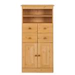 Armoire colonne Senna Pin massif - Teinté et ciré