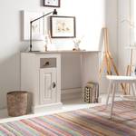 Bureau Neely Pin massif - Blanc / Gris