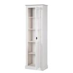 Vitrine Neely I Pin massif - Blanc / Gris