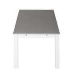 Table Neely Pin massif - Blanc / Gris - 140 x 90 cm