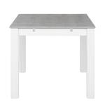 Table Neely Pin massif - Blanc / Gris - 140 x 90 cm