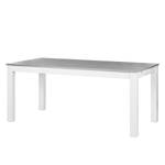 Table Neely Pin massif - Blanc / Gris - 160 x 90 cm