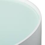 Salontafel Lounge hoogglans wit & gesatineerde glazen plaat