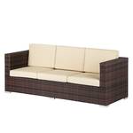 Lounge Set Paradise Lounge (4-teilig) Polyrattan/Stoff - Braun/Beige