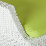 Ensemble lounge White Cloud (3 éléments) Polyroton / Textile - Blanc / Vert