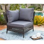 Loungegruppe Kylo III (5-teilig) Webstoff / Polyrattan - Grau / Anthrazit