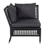 Loungeecke Nuoro (3-teilig) Rattan / Metall - Anthrazit