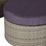 Salon lounge Paradise Lounge III Polyrotin / Tissu - Brun / Deep Taupe