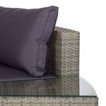 Loungegroep Paradise Lounge III polyrotan/geweven stof - taupe/purper