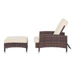 Gartenliege Paradise Lounge  (2-teilig) Polyrattan Braun