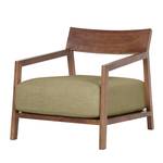 Loungefauteuil Amber geweven stof Stof Andra: Groen