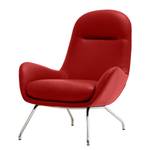 Loungefauteuil Lannister echt leer Echt leer Neka: Rood