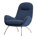 Loungefauteuil Lannister geweven stof Geweven stof Anda II: Blauw