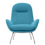 Loungefauteuil Lannister geweven stof Geweven stof Anda II: Turquoise