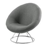 Fauteuil lounge Lawton II Tissu Gris