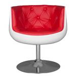 Fauteuil San Luis II kunstleer Kunstleer Veli: Wit-Rood I