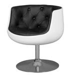 Fauteuil San Luis II Imitation cuir Cuir synthétique Veli : Noir-Blanc