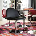 Poltrona lounge Norman Similpelle nera - Loungesessel
