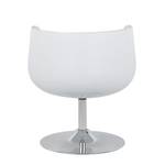 Fauteuil lounge San Luis Imitation cuir - Blanc / Crème