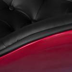 Fauteuil Apia Cuir synthétique Veli : Rouge-Noir II