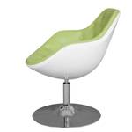 Fauteuil Apia Cuir synthétique Veli : Vert-Blanc