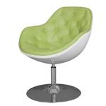 Fauteuil Apia Cuir synthétique Veli : Vert-Blanc