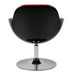 Fauteuil Cartago Cuir synthétique Veli : Noir-Rouge II