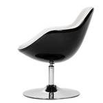 Fauteuil Cartago Cuir synthétique Veli : Blanc-Noir II