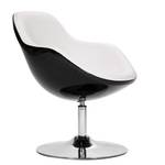 Fauteuil Cartago Cuir synthétique Veli : Blanc-Noir II