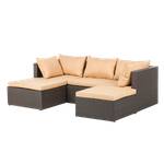 Loungeset Paradise Lounge I (3-teilig) Polyrattan Cognac