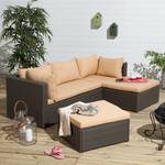 Loungeset Paradise Lounge I (3-teilig) Polyrattan Cognac