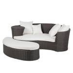 Set lounge Paradise Lounge (2 pezzi) Polyrattan - Grigio