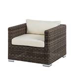 Loungeset Royal Comfort Garden (7-tlg) Webstoff / Polyrattan - Beige / Braun