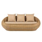 Loungesofa Calla Millor (3-Sitzer) Lloyd Loom- Braun/Beige