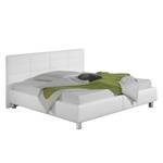 Gestoffeerd bed Parsberg II kunstleer - Wit - 160 x 200cm